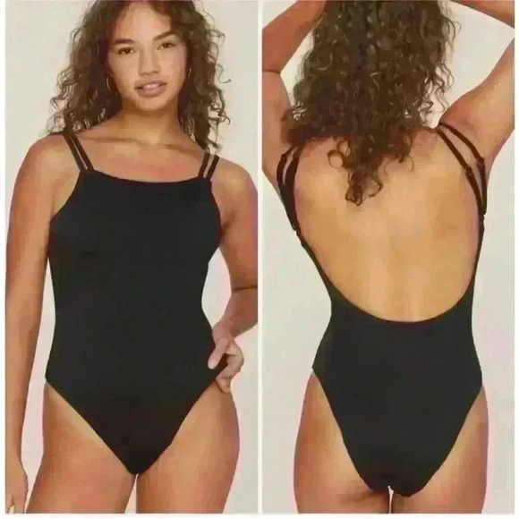 Andie Swim The Rockaway One Piece Swim Suit *Light Blue Medium - Picture 1 of 6